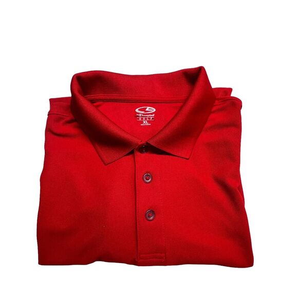 Champion Golf Shirt Mens XL Red Duo Dry Polo Pullover‎ Short Sleeve Rugby Sports - Picture 2 of 12